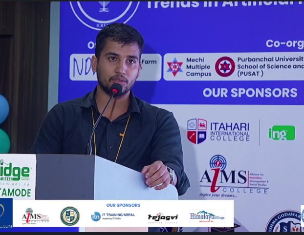 Pratik Ghimire presenting at ICRTAI 2025